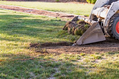 grading lawn with skid steer|leveling ground with skid steer.